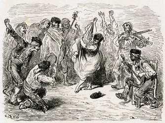 1866年に出版されたシャルル・ダヴィリエ作「スペイン航海記」の挿絵（エングレーヴィング）
