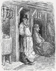 「ユダヤ人の肉屋 - アルドゲイト」、1872 年。