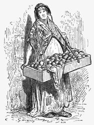 「オレンジ色の女性」、1872 年。