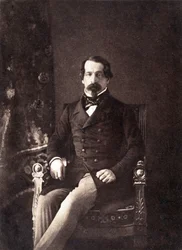 Louis Napoleon Bonaparte (1808-1873) futuro imperador Napoleão III, aqui como 1º presidente da república francesa, foto de Gustave Le Gray