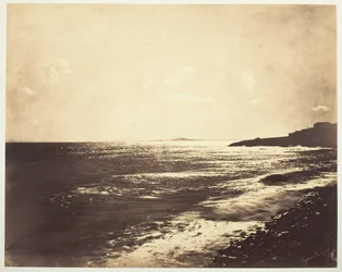 地中海とアグド山、1857 年。