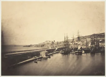 セットの桟橋、1857 年。