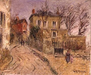 The Village Road（油彩・キャンバス）
