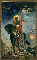 公園と死の天使」 ギュスターヴ・モロー（1826-1898）の絵画 日。1,10 X 0,37 m パリ、ギュスターヴ・モロー美術館