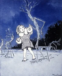 ジェームズ・マシュー・バリー (JM または J. M. バリー) の寓話「ピーターパンの物語」のイラスト