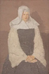 若い修道女の肖像 1918-19年頃 油彩・カンヴァス