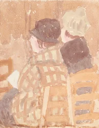 「教会に座る二人の女性」、1896～1939年