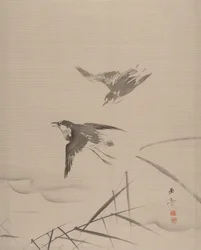 小鳥と竹、1887-92。