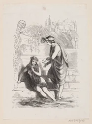 H.C.の「リトル・マーメイド」のイラスト。 アンデルセン「おとぎ話と物語」第1巻