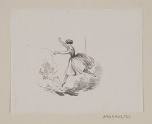 H.C.の「The Steadfast Tin Soldier」のイラスト。 アンデルセン「おとぎ話と物語」第1巻