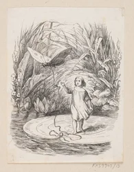 H.C.の「Tommelise」のイラストです。 アンデルセン「おとぎ話と物語」第1巻
