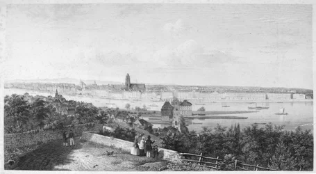 フランクフルトのパノラマ、1865年頃