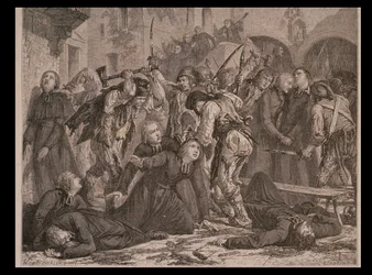 チャールズモーランドによって刻まれた、1792年9月の司祭の虐殺
