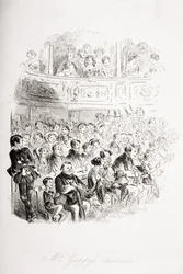 グッピー氏の荒廃、チャールズディケンズ（1812-70）による「ブリークハウス」のイラスト1853年発行