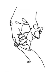 小さな手を握って
