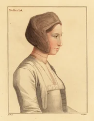マーガレット・クレメント、トーマス・モアの養女、1812年（彫刻）
