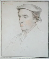 フィリップ・メランション（1497-1560）の肖像 フランセスコ・バトロッツィ（1727-1815）が彫ったもの 1792年（エングレーヴィング）