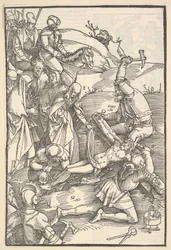 キリストは十字架に釘付けにされました：十字架に釘付けされたキリスト、Speculum Passionis Dom ...、1507。