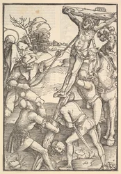 十字架の上昇、反対側： 十字架の上昇、Speculum Passionis Domini ...、1507.