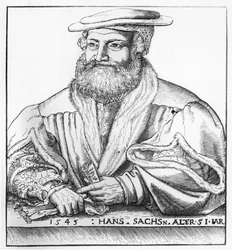 ハンス・サックスの肖像、1545年