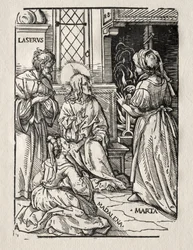 ラザロの家のキリスト、1510年。