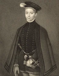 ヘンリー・スチュワート（1545-67）の肖像画、ダーリー卿、「ロッジの英国の肖像画」、1823年