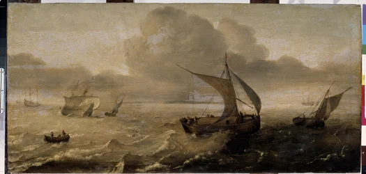 ""La tempete en mer" (嵐の海) ハンス・ゴデリス (1622-1642) 画 17 世紀 エルミタージュ美術館、サンクトペテルブルク