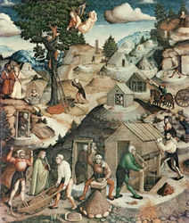 採掘風景、1521年（308463の詳細）