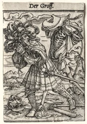 死のダンス：伯爵、c。 1526。