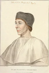 ジョン・コレット（c.1467-1519）、セントポール校長、フランチェスコバルトロッツィ（1727-1815）による彫刻