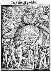 「死のダンス」からの最後の審判、ハンス・ラッツェルバーガーの彫刻、1538