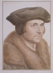 フランチェスコ・バルトロッツィ（1727-1815）によって刻まれたトーマス・モア、首相（1478-1535）