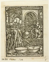 死の舞踏」（16世紀の書籍の木版画より）39版