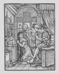 修道女、『死の舞踏』より。 1526年、1538年に出版。
