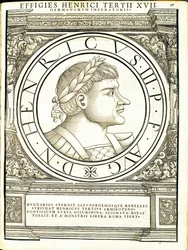 ヘンリー3、ローマ東西の指揮官、古代コインの最も真実な画像から、ルドルフヴィッセンバッハによって彫刻、チューリッヒアンドレアスゲスナーによって印刷