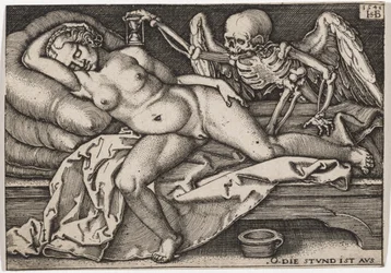 眠る少女と死、1548年