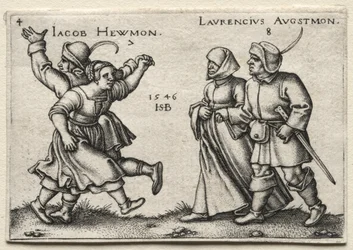 村の結婚式：Jacob Hewmon Lawrencius Augstmon、1546。