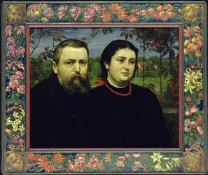 アーティストと妻のボニケラ、1887年