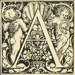A-Hans Weiditzによるアルファベット、c1520-1521、1908。