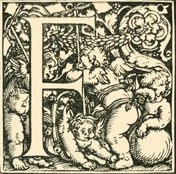 F-Hans Weiditzによるアルファベット、c1520-1521、1908。