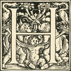 H-Hans Weiditz作のアルファベット、c1520-1521、1908。