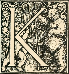 K-Hans Weiditzによるアルファベット、c1520-1521、1908。