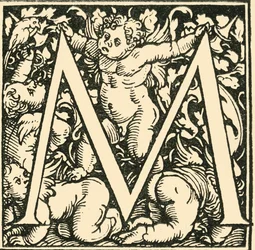 M-Hans Weiditz作のアルファベット、c1520-1521、1908。