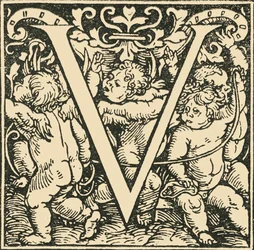 V-Hans Weiditzによるアルファベット、c1520-1521、1908。