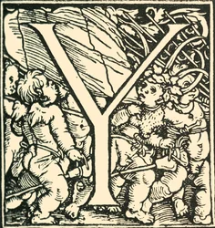 Y-Hans Weiditzによるアルファベット、c1520-1521、1908。