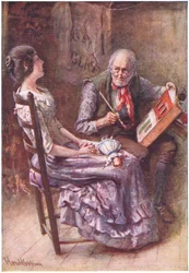 ケイレブ・プラマーとその盲目の娘（B.W.Matz編『ディケンズのキャラクター・スケッチ』の挿絵