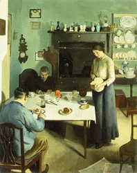 キッチンでの食事