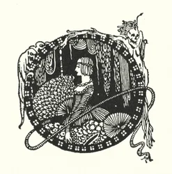 エドガー・アラン・ポー：メガネ（リトグラフ）