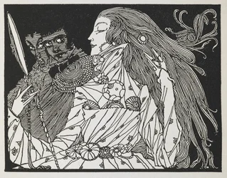 ばかげた願い」という物語のためのイラスト。