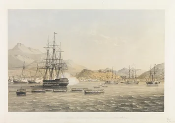 1840年7月5日、イギリスによるチュサン島の占領